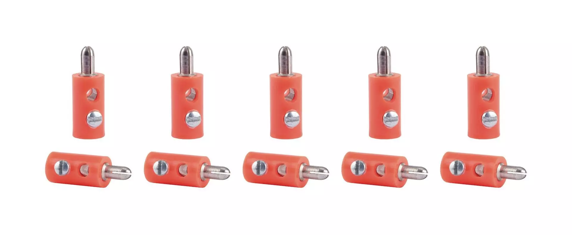 Viessmann 6875 - Querlochstecker 10 Stück orange