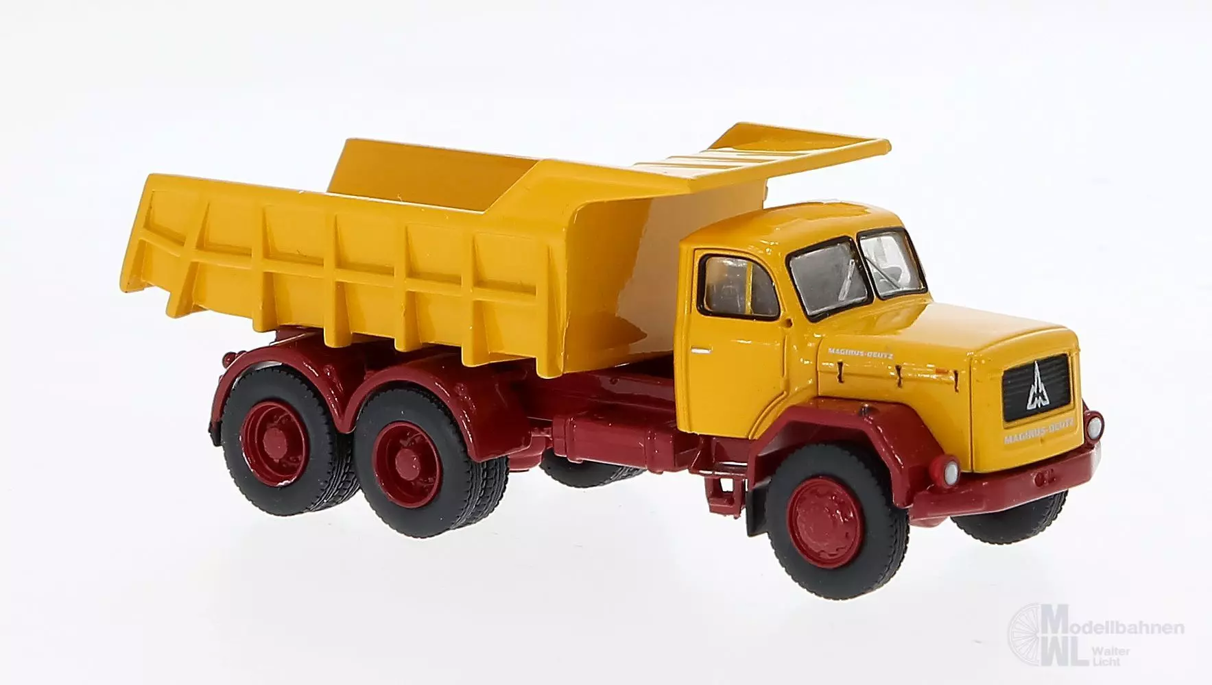 Brekina 83300 - Magirus Jupiter Kipper gelb H0 1:87
