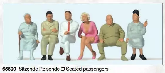 Preiser 65500 - Sitzende Reisende Spur 0