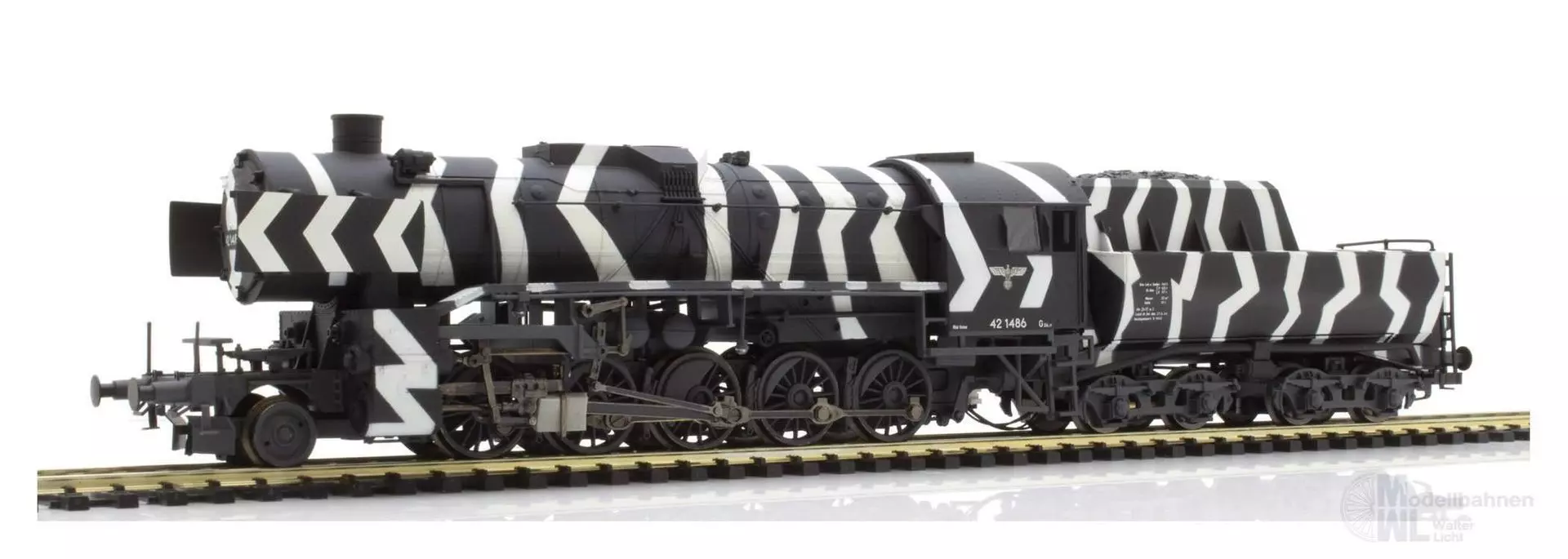 Liliput 131503 - Dampflok BR 42 1486 DRG Ep.II Winter-Tarnanstrich H0/GL