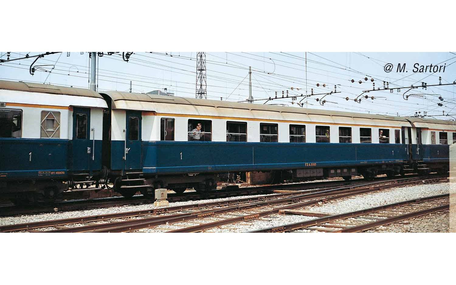 Rivarossi 4324 - Personenwagen Set FS Ep.III Treno Azzurro 4.tlg. H0/GL