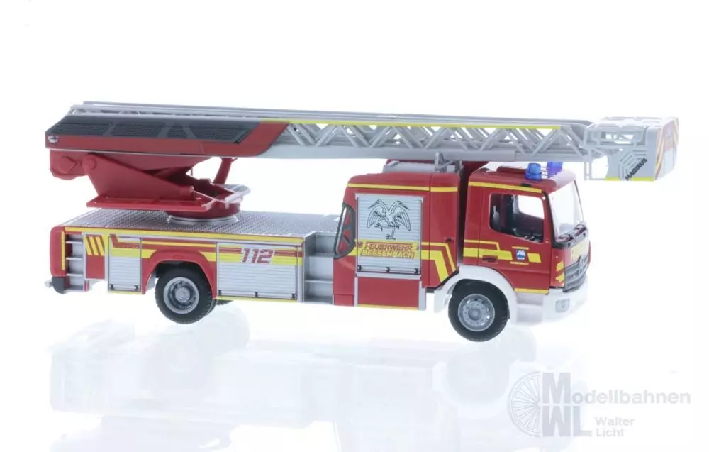 Rietze 71666 - Mercedes-Benz Atego Magirus DLK Feuerwehr Bessenbach H0 1:87