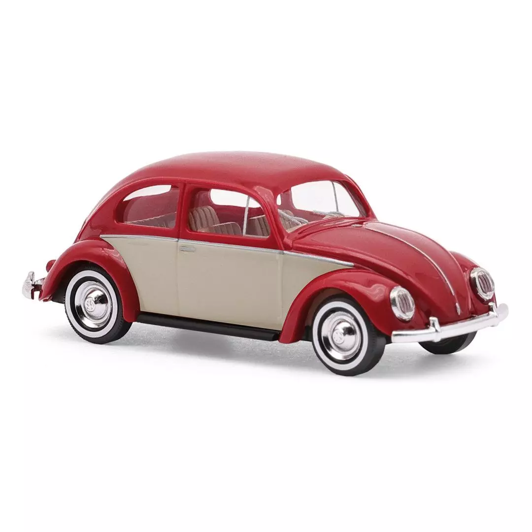 Busch 52968 - VW Käfer Ovalf. rot/beige H0 1:87