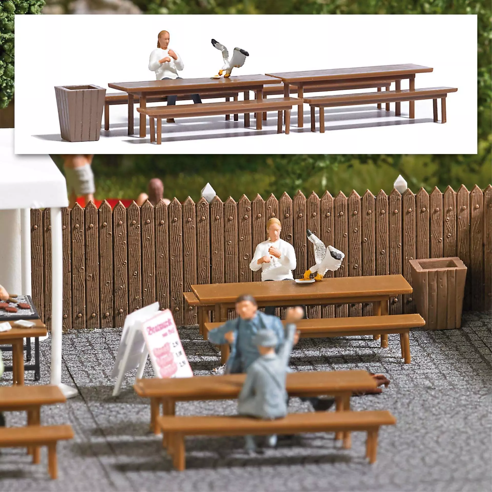 Busch 7994 - A-Set: Fish ´n´ Chips H0 1:87