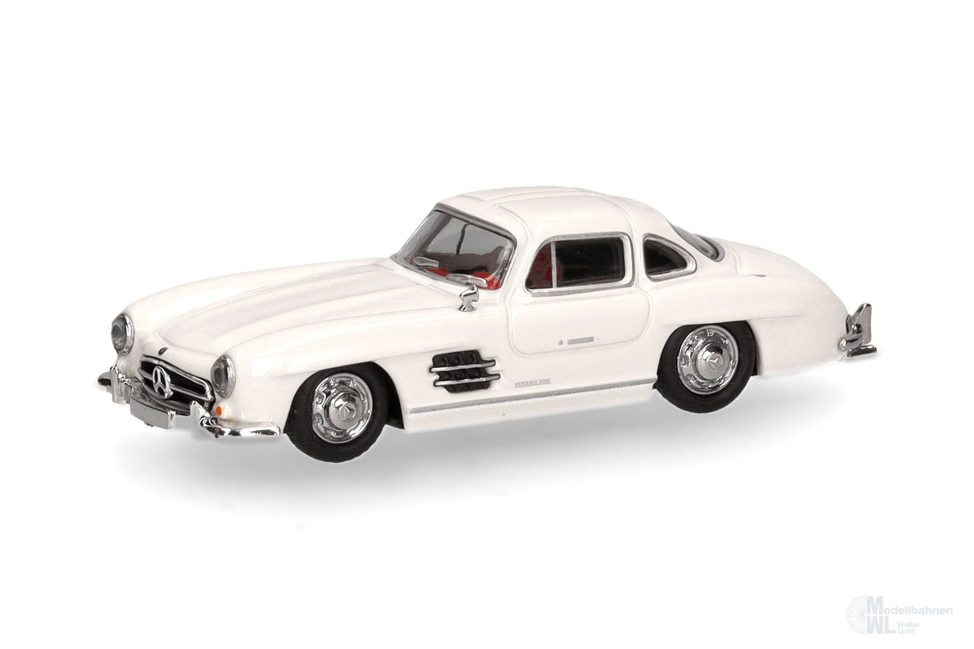 Herpa 421089-002 - Mercedes-Benz 300 SL Flügeltürer weiß H0 1:87