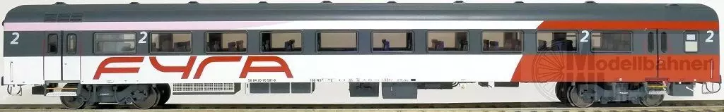 Exact Train 11142 - Personenwagen NS Ep.VI 2.Kl. Fyra 1 H0/GL