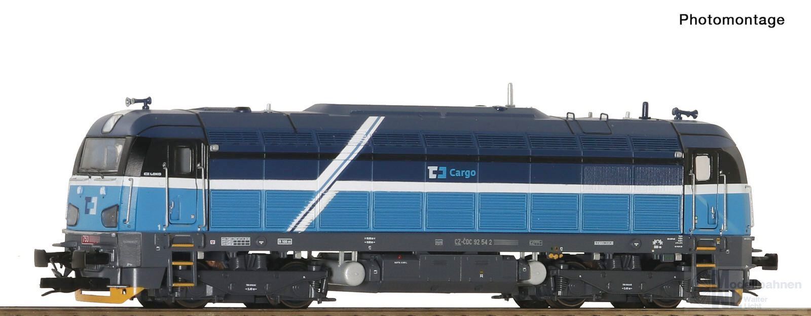 Roco 7380037 - Diesellok Rh 753.6 CD Cargo Ep.VII TT 1:120