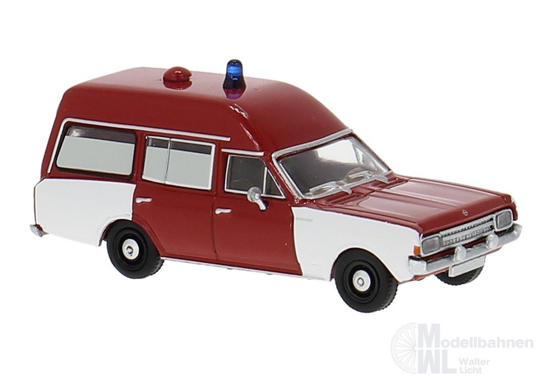 Brekina 20675 - Opel Rekord C KTW Feuerwehr H0 1:87