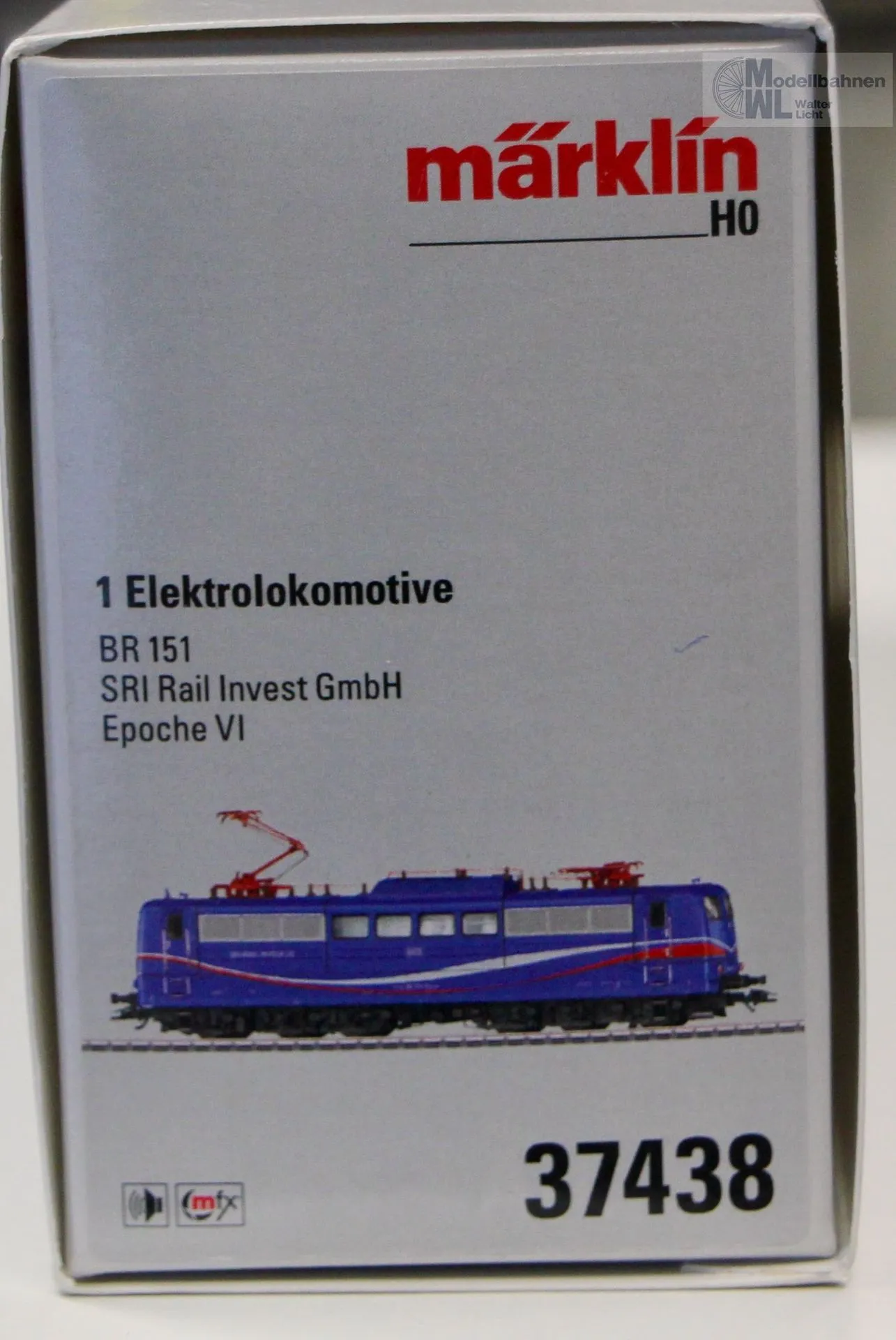 Märklin 37438 - MÄRKLIN - E-Lok BR 151 SRI Ep.VI H0/WS Sound mfx