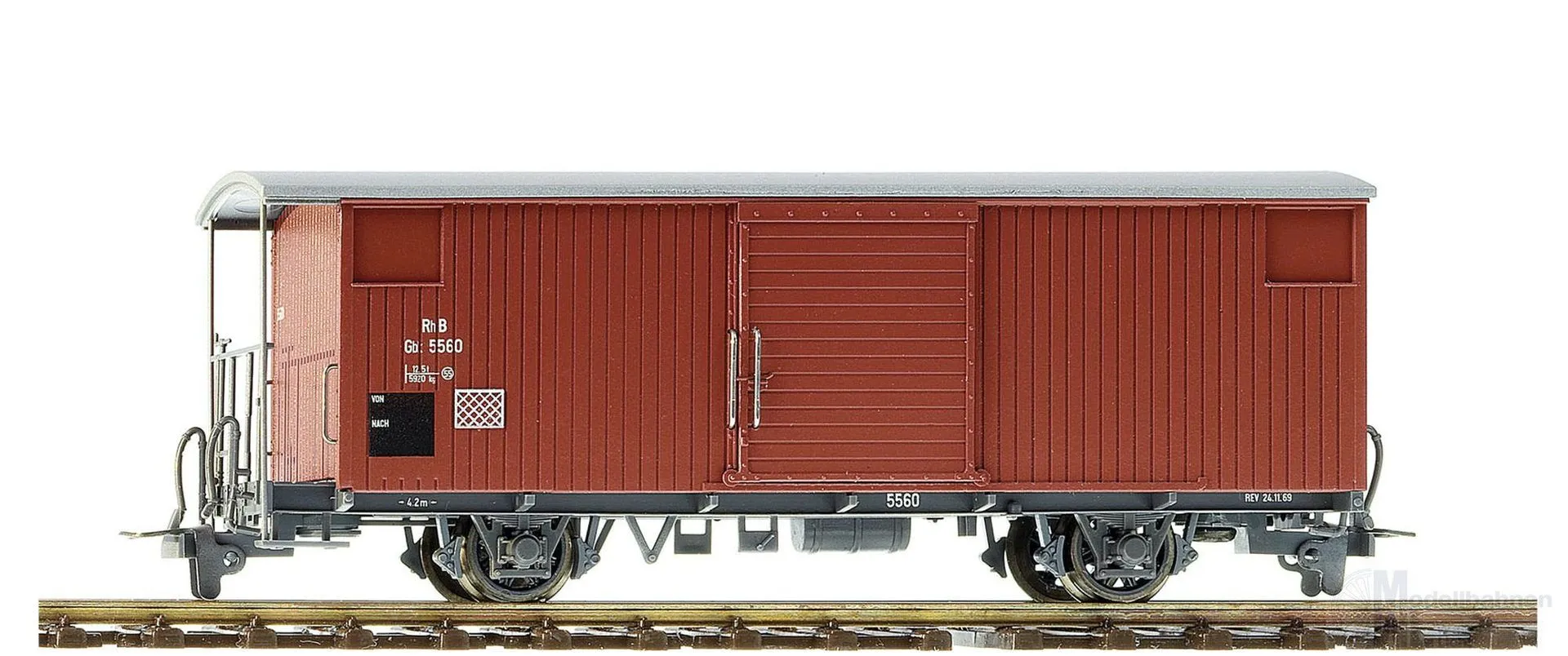 Bemo 2293128 - Güterwagen ged. RhB Ep.III Gbk 5528 H0m