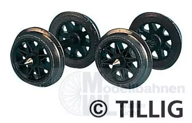 Tillig 08890 - Speichenradsatz beidseitig isoliert Beutel à 10 Stück H0m