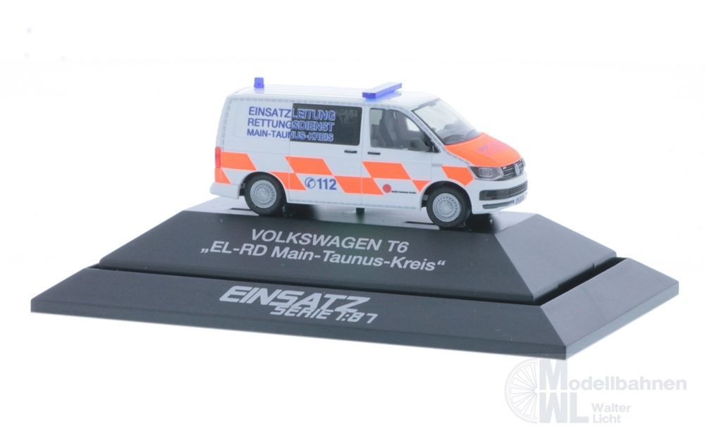 Rietze 53772 - Volkswagen T6 ELW Rettungsdienst MainTaunus H0 1:87