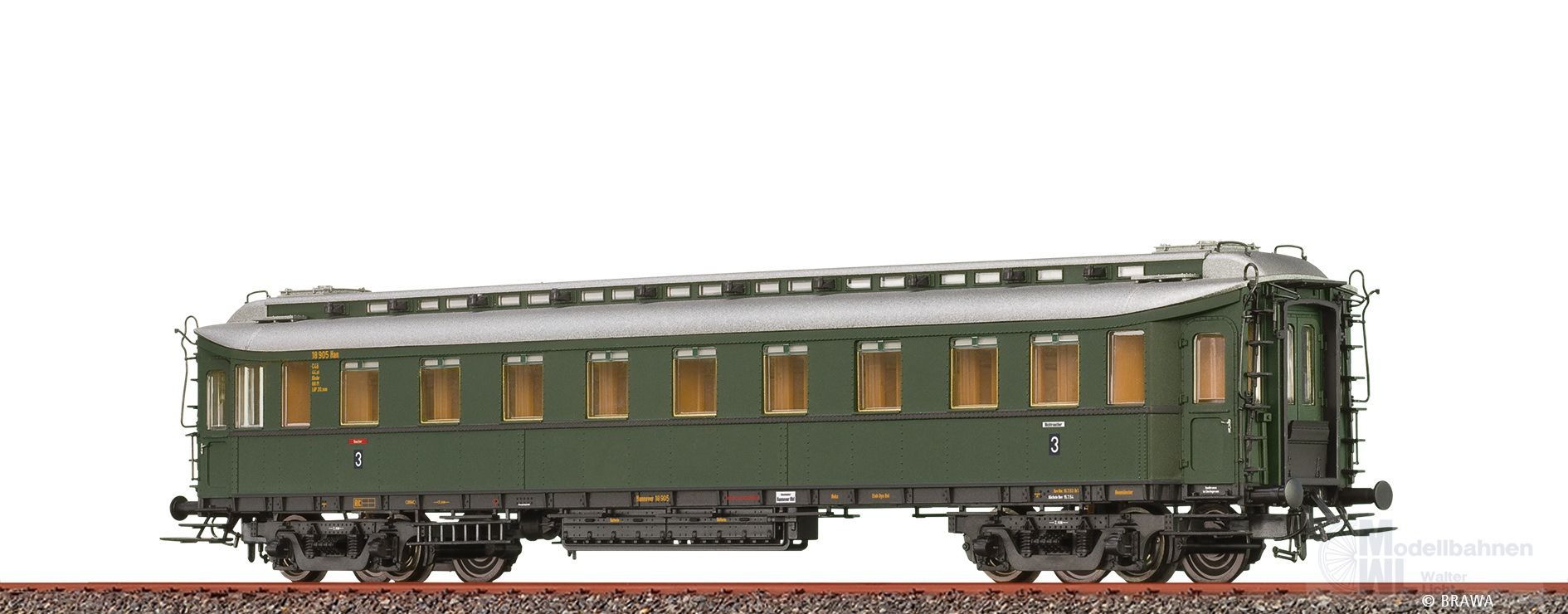 Brawa 45422 - Personenwagen DB Ep.III C4ü Pr 21 H0/GL Brawa 45422 - Personenwagen DB Ep.III C4ü Pr 21 H0/GL