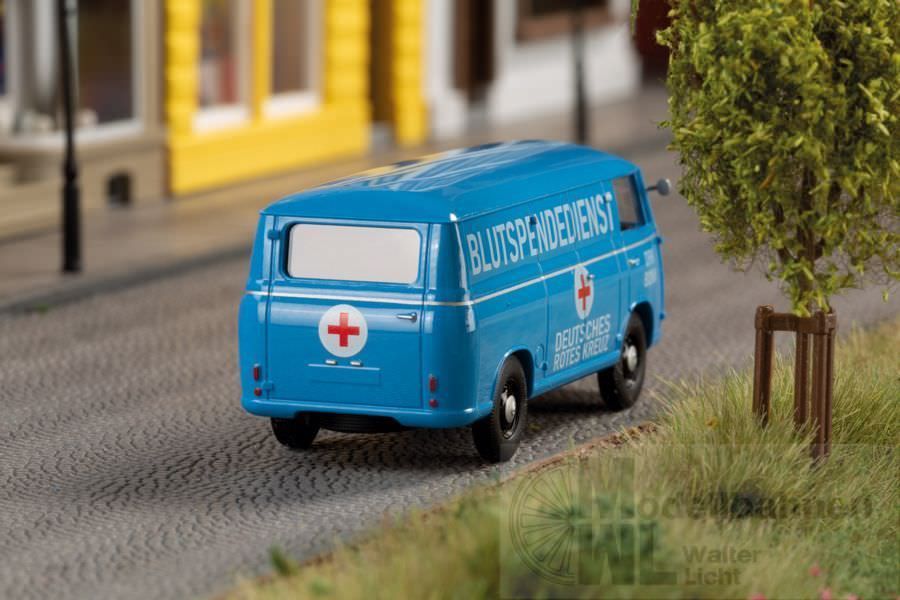 mini car 66008 - Goliath Express 1100 Kastenwagen DRK-Blutspendedienst H0 1:87