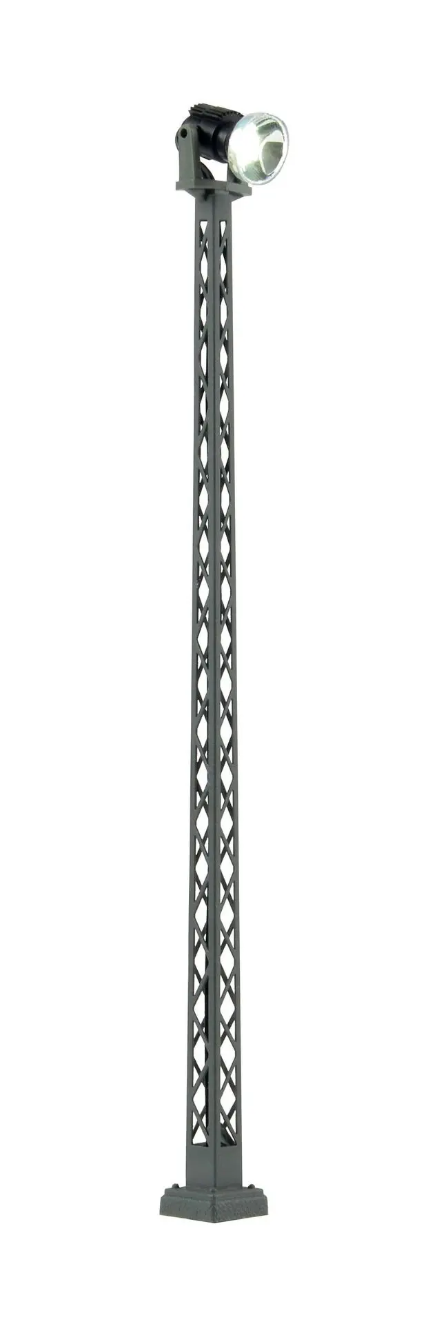 Viessmann 6931 - Flutlichtstrahler LED weiß auf Mast 100mm TT 1:120 (auch für H0 1:87)