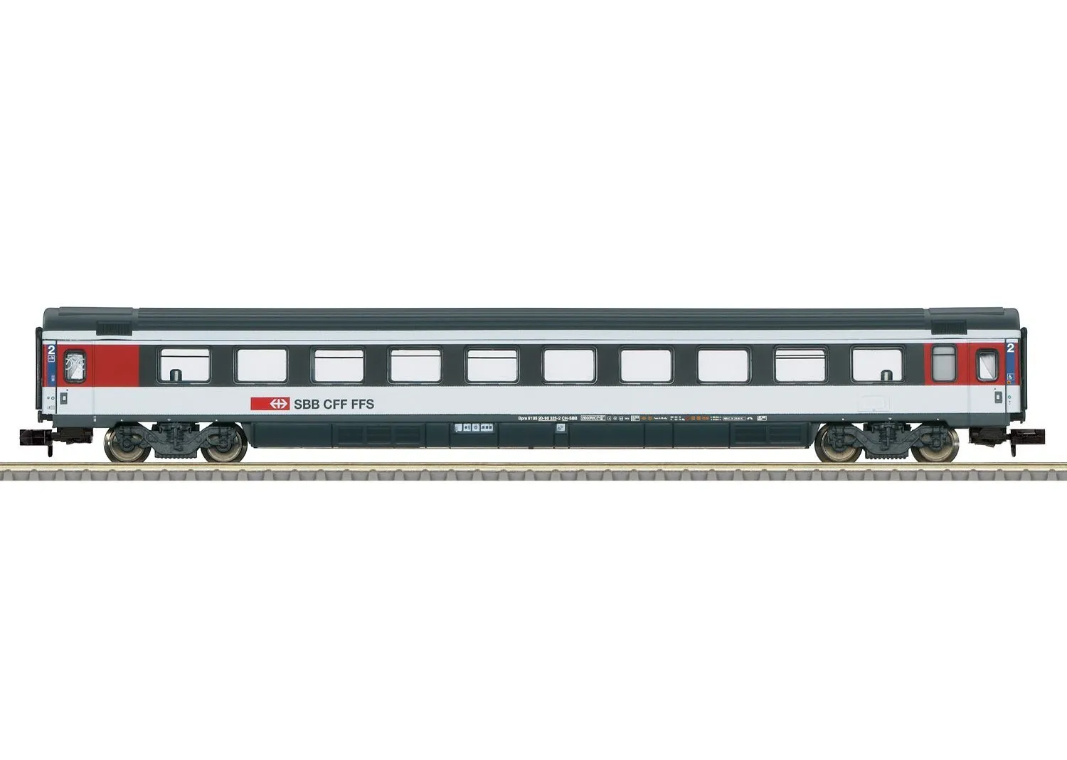 Trix 18621 - Schnellzugwagen SBB Ep.VI 2.KL. N 1:160