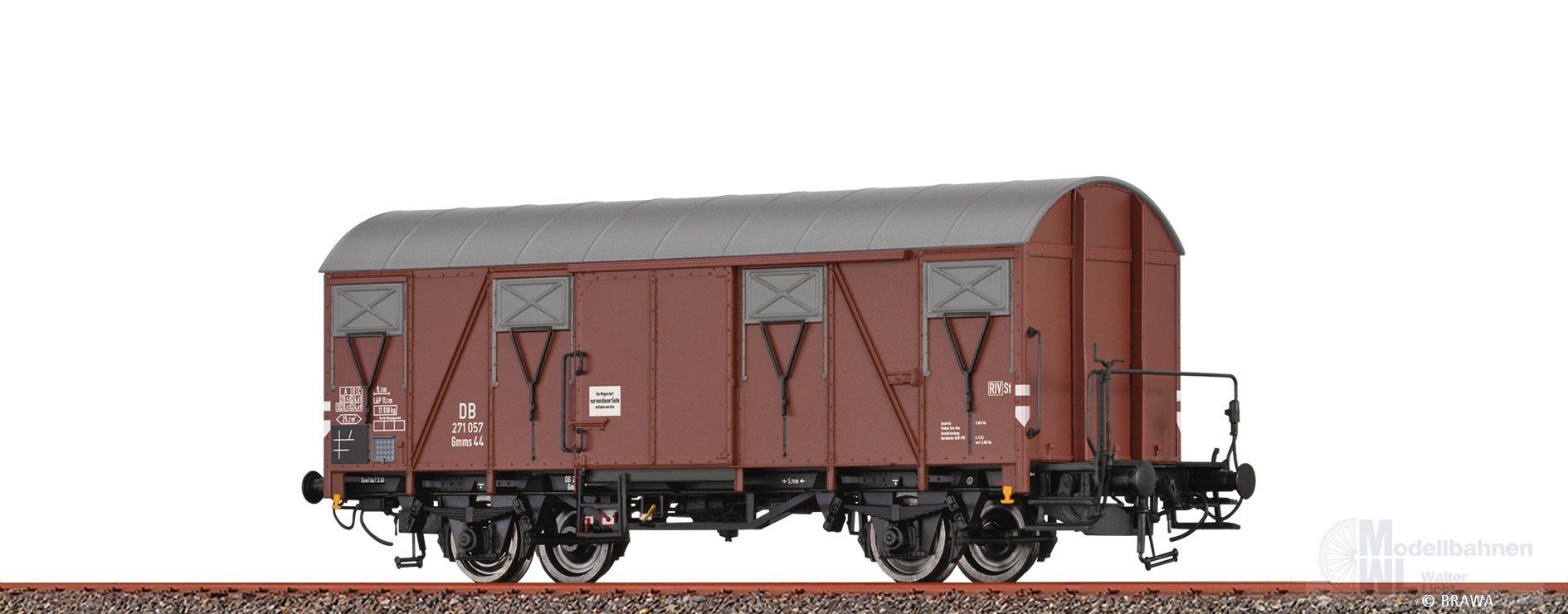 Brawa 50151 - Güterwagen ged. DB Ep.III Gmms44 H0/GL Brawa 50151 - Güterwagen ged. DB Ep.III Gmms44 H0/GL
