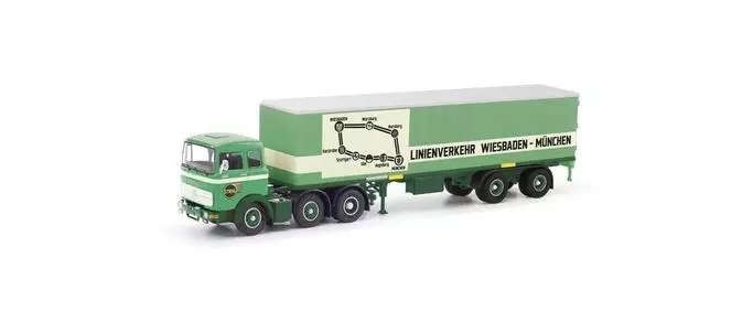 Herpa 87MBS026468 - Mercedes-Benz LPS 2032 Koffersattelzug Stiehl H0 1:87