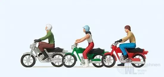 Preiser 10126 - Mokickfahrer H0 1:87