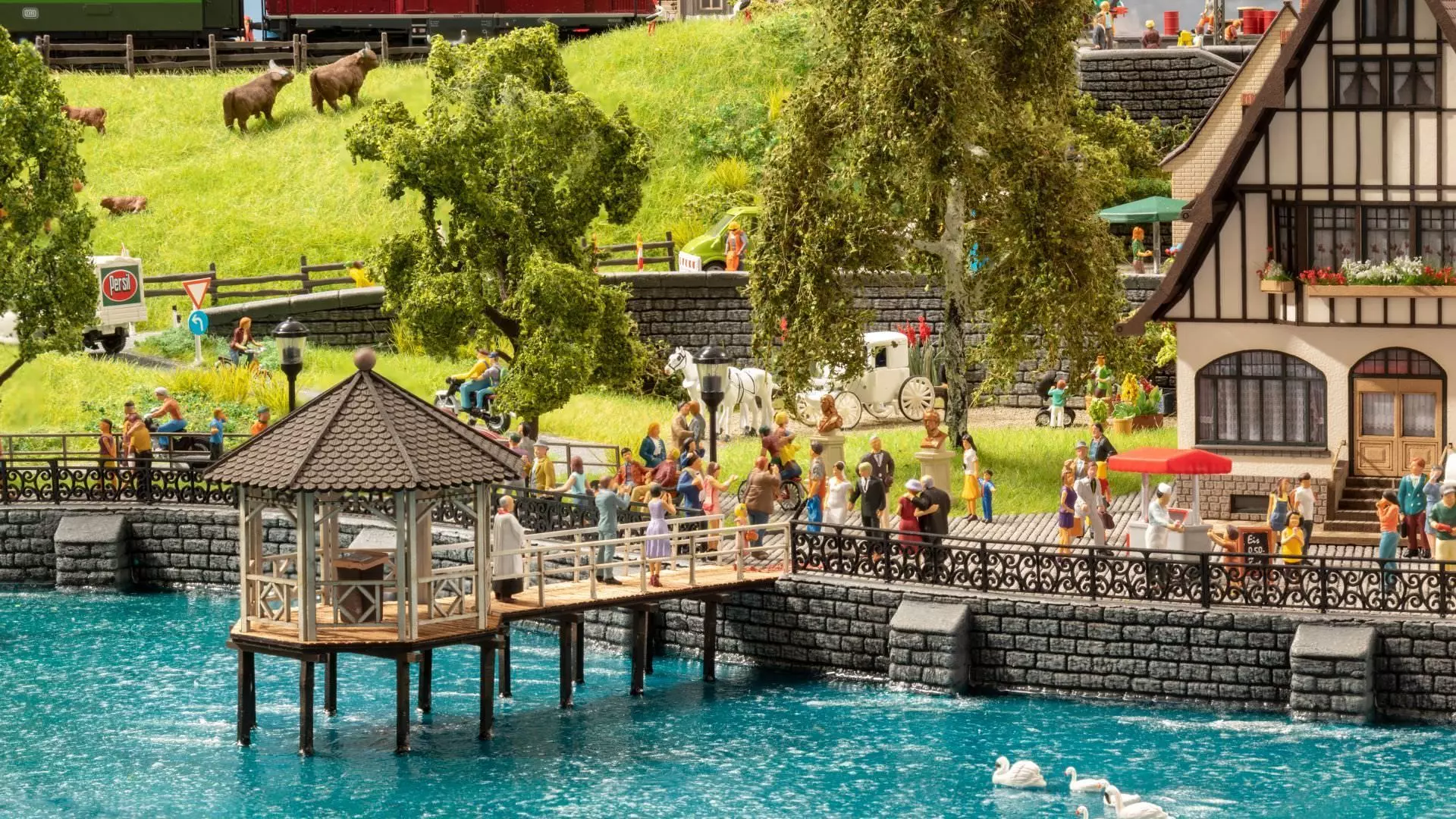 Noch 14264 - Event-Pavillon Fischersteg H0 1:87