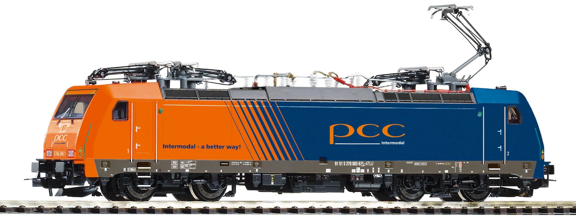 Piko 59868 - E-Lok BR 186 PCC Intermodal Ep.VI H0/GL