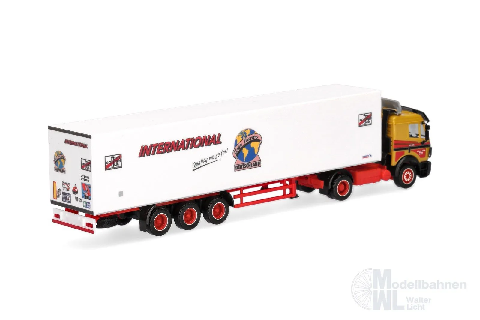 Herpa 320450 - Mercedes-Benz SK `88 Koffer-Sz Uwe Harms H0 1:87