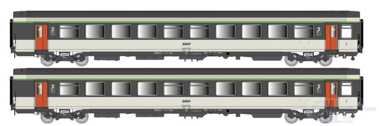 LS Models 41220 - Personenwagen Set SNCF Ep.IV 2.tlg. VTU B11tu H0/GL