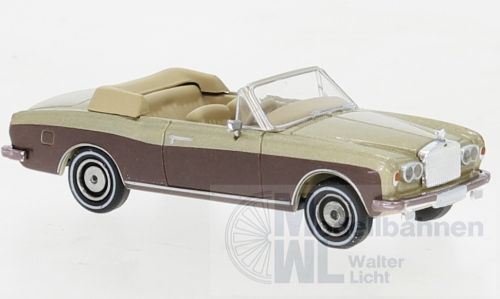 PCX-Models 870515 - Rolls-Royce Corniche metallic-beige/dunkelbraun 1971 H0 1:87