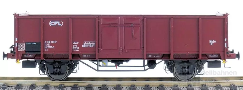 Exact Train 23962 - Güterwagen offen CFL Ep.IV H0/GL
