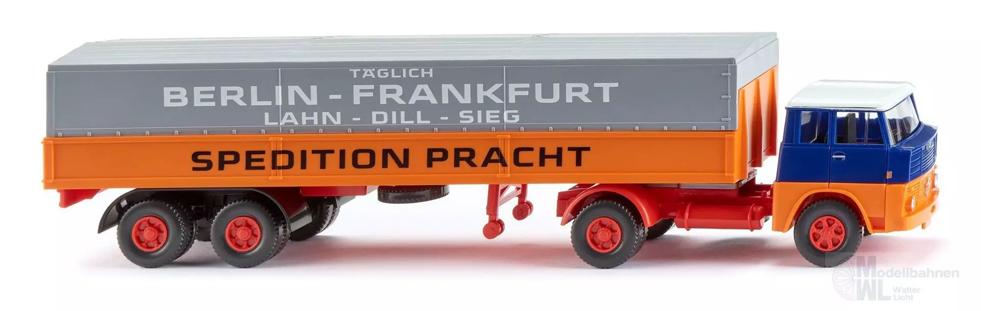 Wiking 051504 - Pritschensattelzug Henschel Spedition Pracht H0 1:87