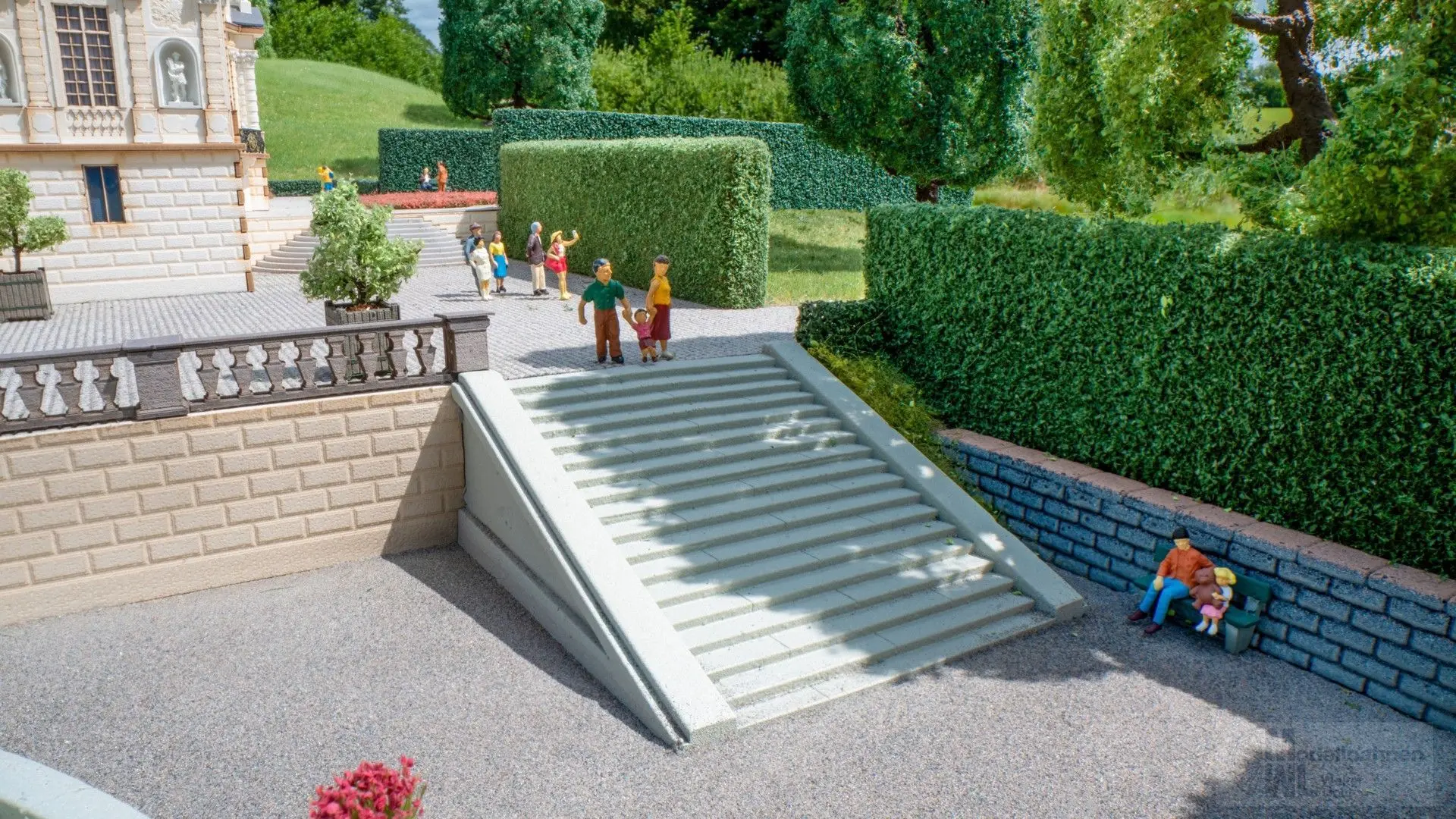Noch 58316 - Freitreppe, gerade H0 1:87