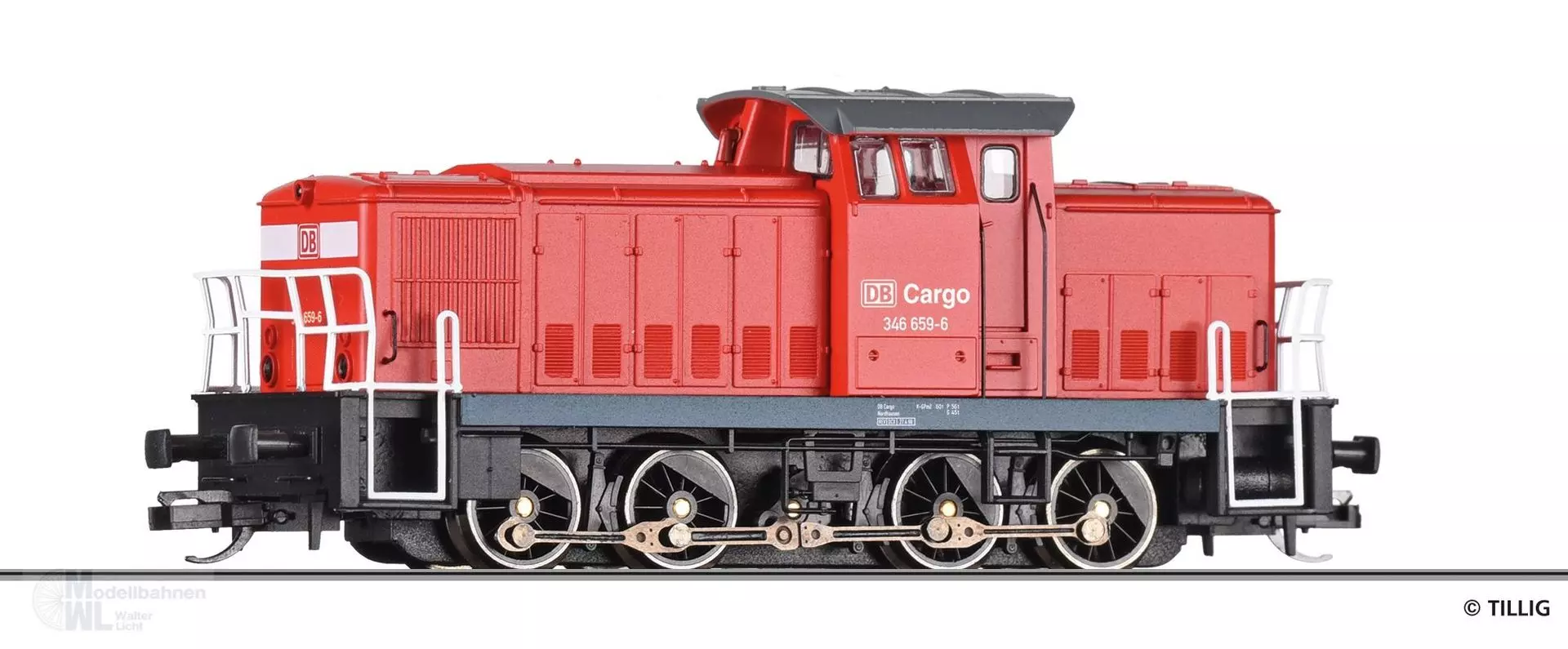 Tillig 96333 - Diesellok BR 346 DB Cargo Ep.V TT 1:120