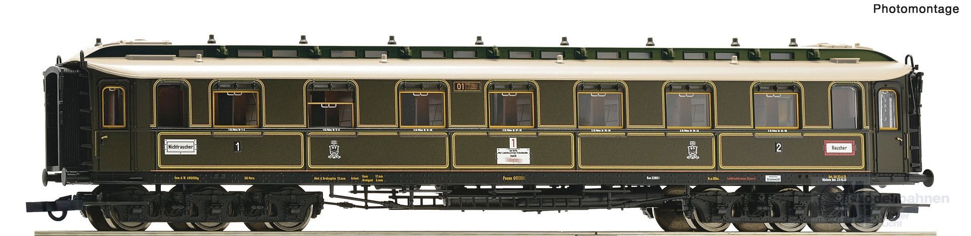 Roco 6200237 - Schnellzugwagen KPEV Ep.I 1/2.Kl. H0/GL