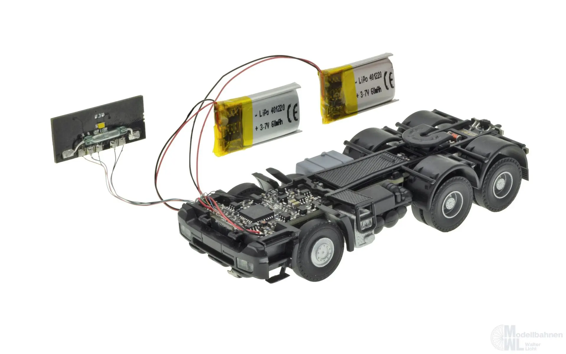 Viessmann 8409 - CarMotion Fahrwerk 3-achsig Mercedes-Benz Actros H0 1:87