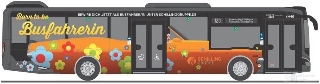 Rietze 75423 - MAN Lion´s City 12´18 Omnibusverkehr Schilling, Hürth H0 1:87