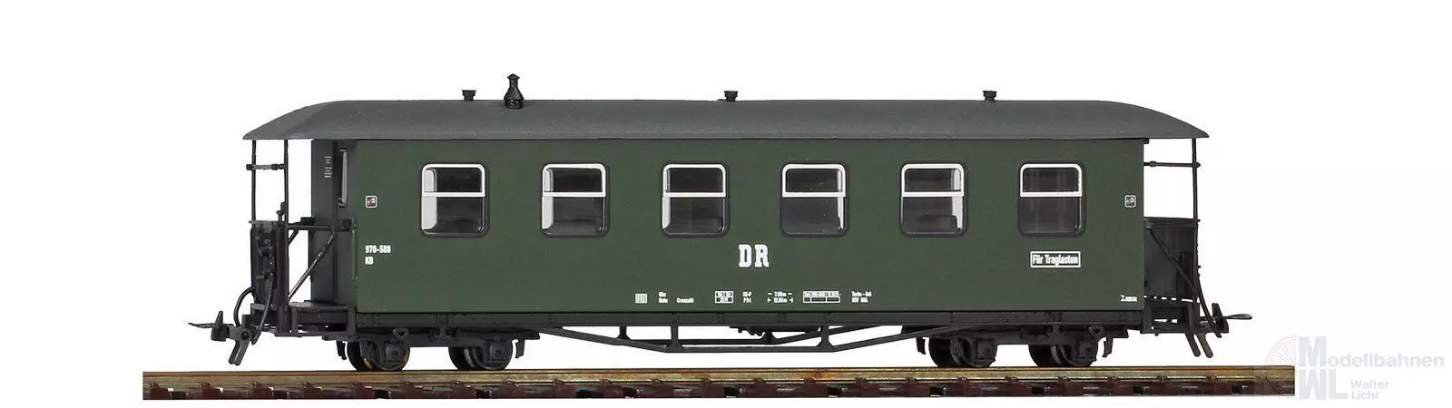 Bemo 3020812 - Personenwagen DR Ep.IV 970-620 Modernisierungswagen Traglasten H0e