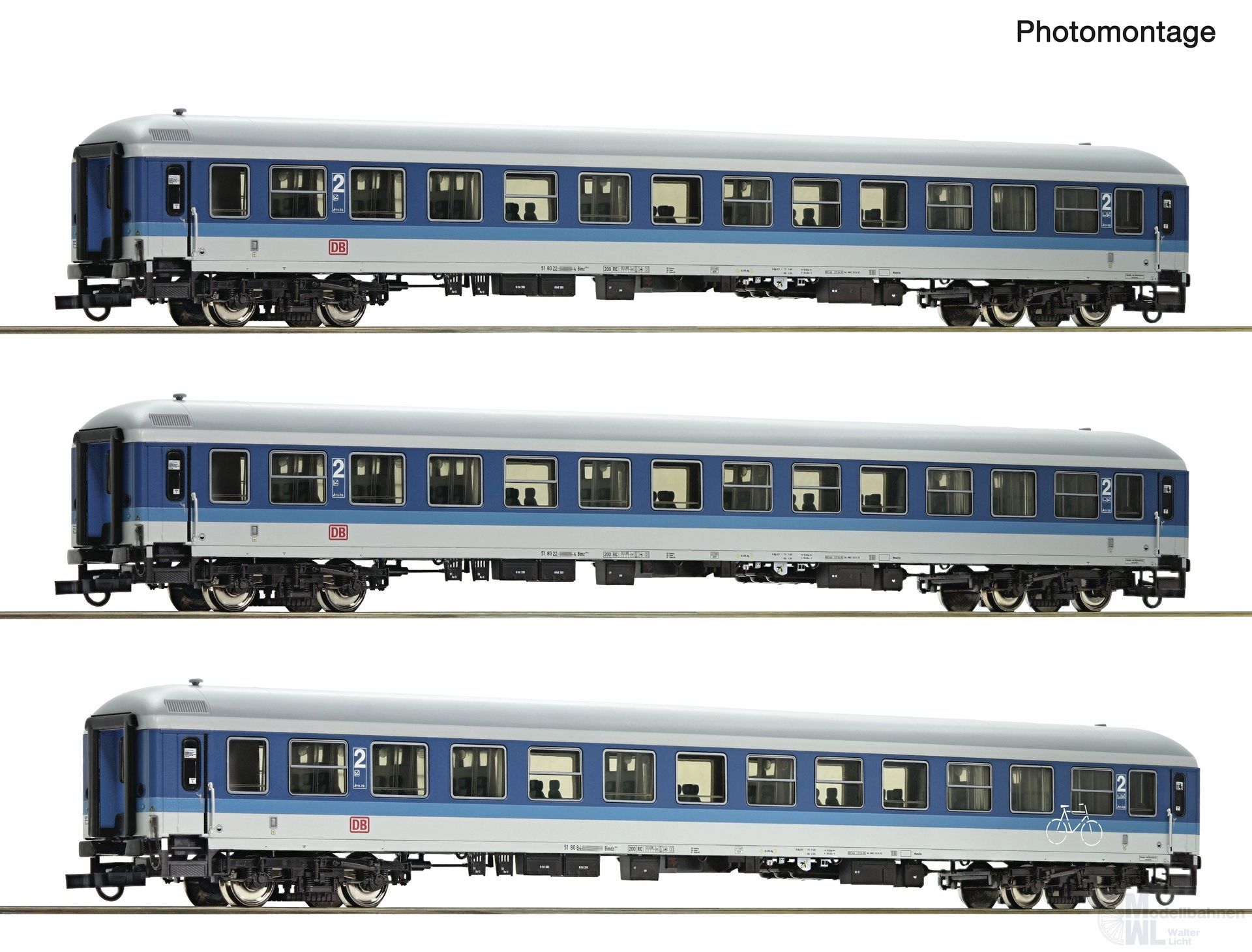 Roco 6200209 - Interregio Wagen Set DB Ep.V 3.tlg. Set 2 H0/GL