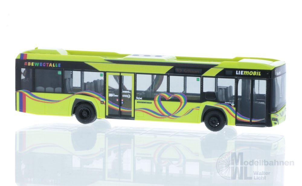 Rietze 77213 - Solaris Urbino 12 ´19 LIEmobil - Regenbogenbus (FL) H0 1:87