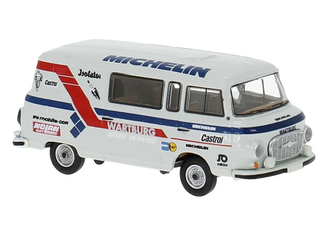 Brekina 30232 - Barkas B1000 Halbbus Wartburg Sport modern H0 1:87