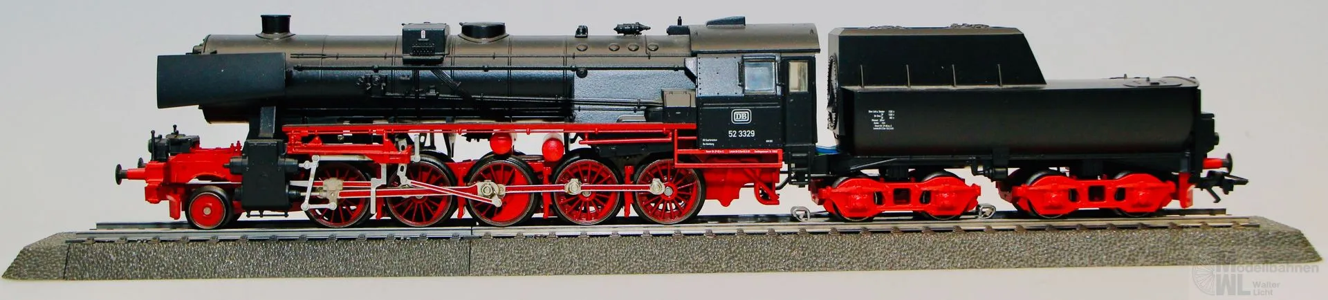 Märklin 3715 - MÄRKLIN - Dampflok BR 52 3329 DB Ep.III H0/WS Digital
