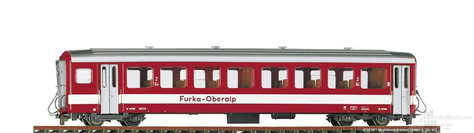 Bemo 3267213 - Personenwagen FO Ep.IV/V B 4253 weisses Band H0m