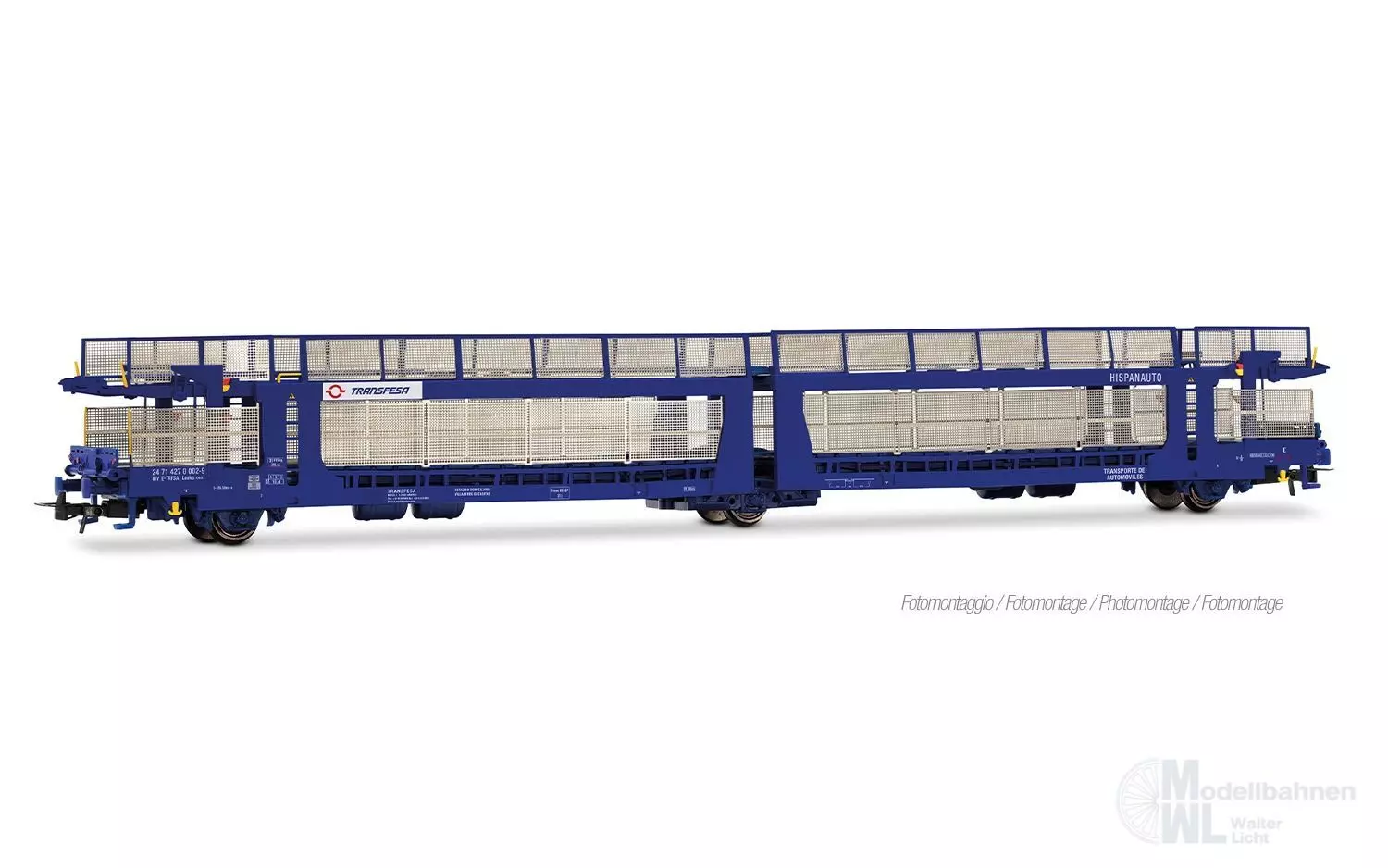 Rivarossi 6719 - Autotransportwagen Transfesa Ep.VI Hispanauto H0/GL