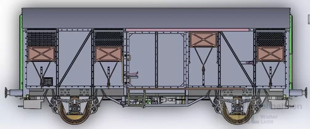 Exact Train 21073 - Güterwagen gedeckt DB Ep.IVGs 210 EUROP H0/GL