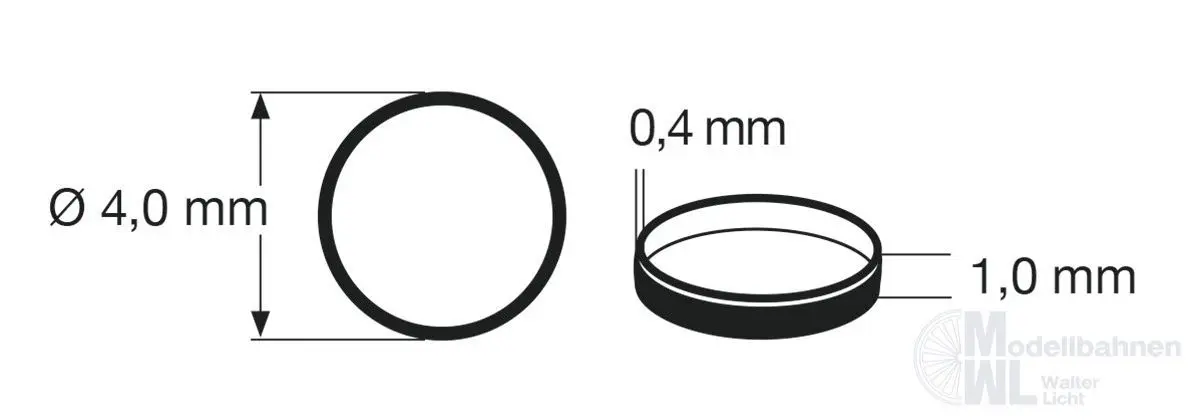 Fleischmann 948002 - Haftringsatz 10 Stück Spur N