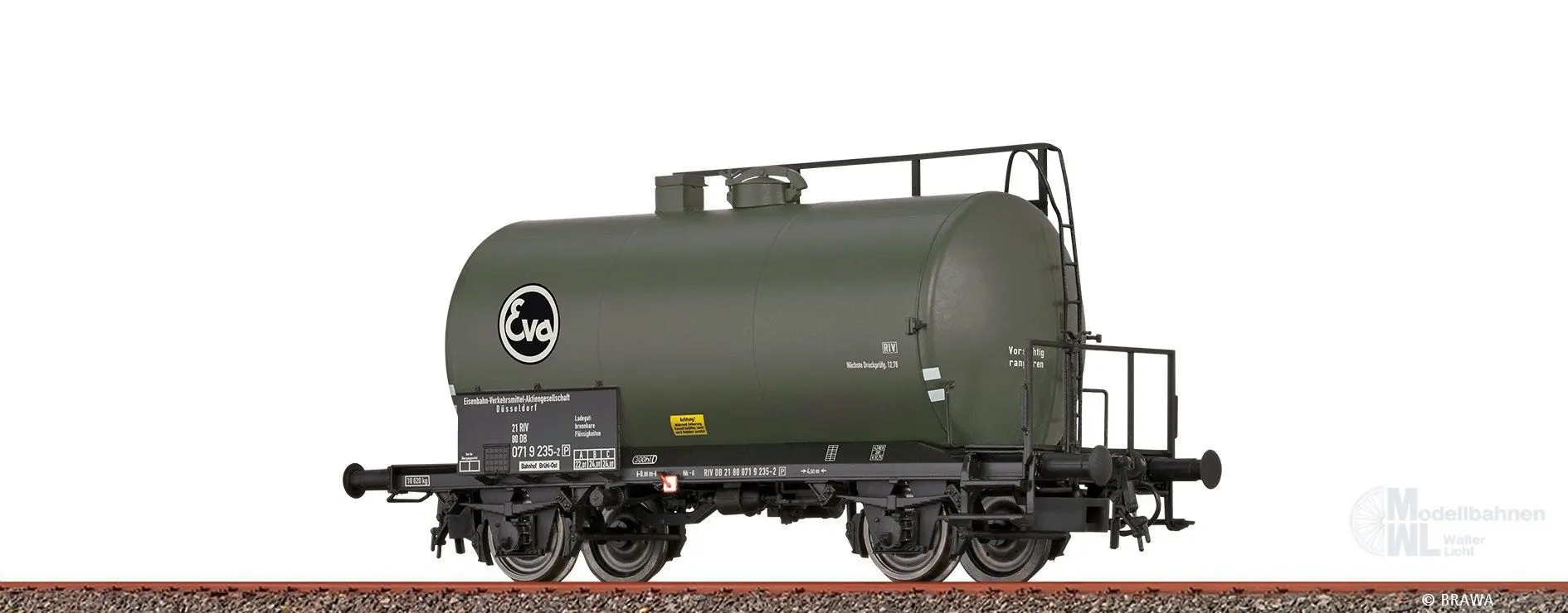 Brawa 51157 - Leichtbaukesselwagen DB Ep.IV Uerdingen Z Eva H0/GL