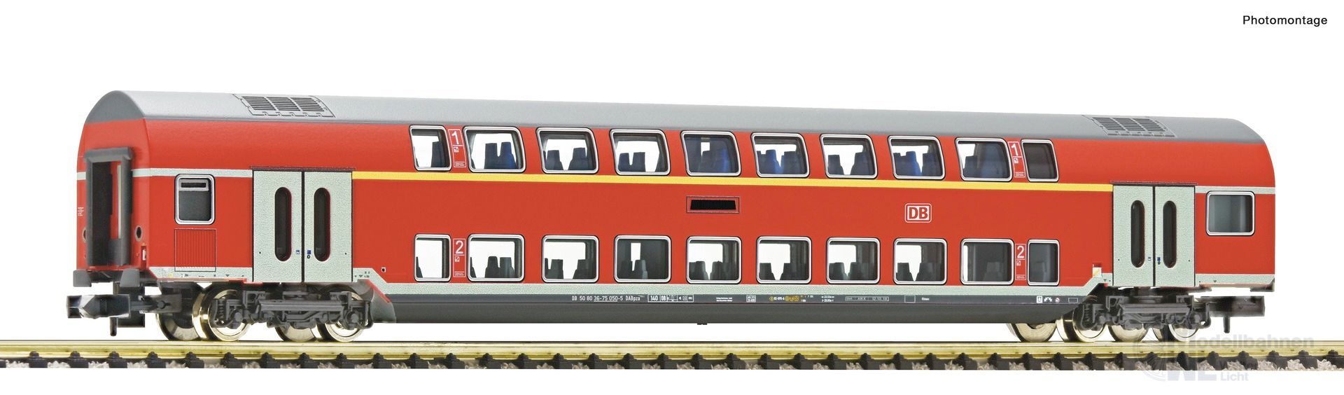 Fleischmann 6260079 - Doppelstockwagen DB Ep.VI 1/2.Kl. N 1:160