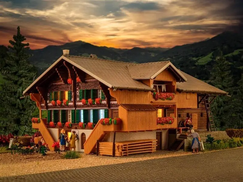 Kibri 38807 - Bauernhof Simmental H0 1:87