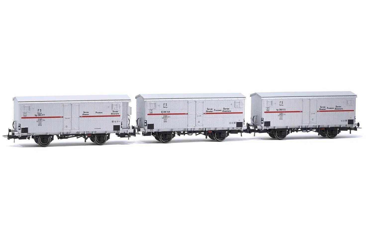 Rivarossi 6605 - Kühlwagen Set FS Ep.III 3.tlg. H0/GL
