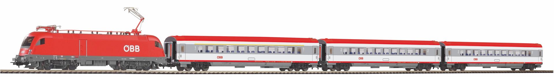 Piko 97947 - Startset Personenzug Taurus ÖBB + 3 IC Perswagen A-Gleis & B Ep.V H0/GL