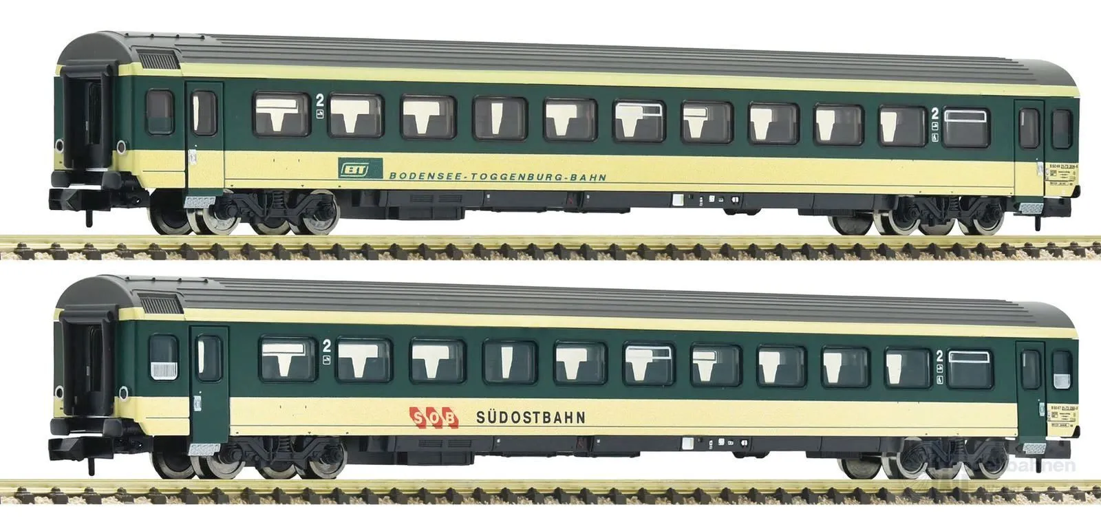 Fleischmann 6260095 - Personenwagen Set Voralpenexpress Ep.IV/V 2.tlg. Set 1 N 1:160